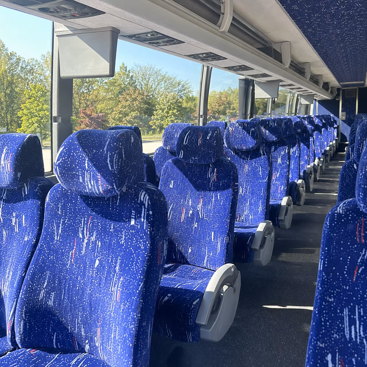 longmont charter bus interior